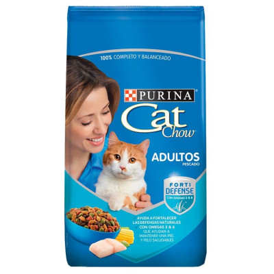 CAT CHOW ADULTOS ACTIVOS Pescado FortiDefense